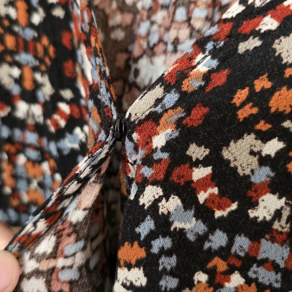 Knox Rose Black and Brown Maxi Wrap Boho Dress - Picture 5 of 9